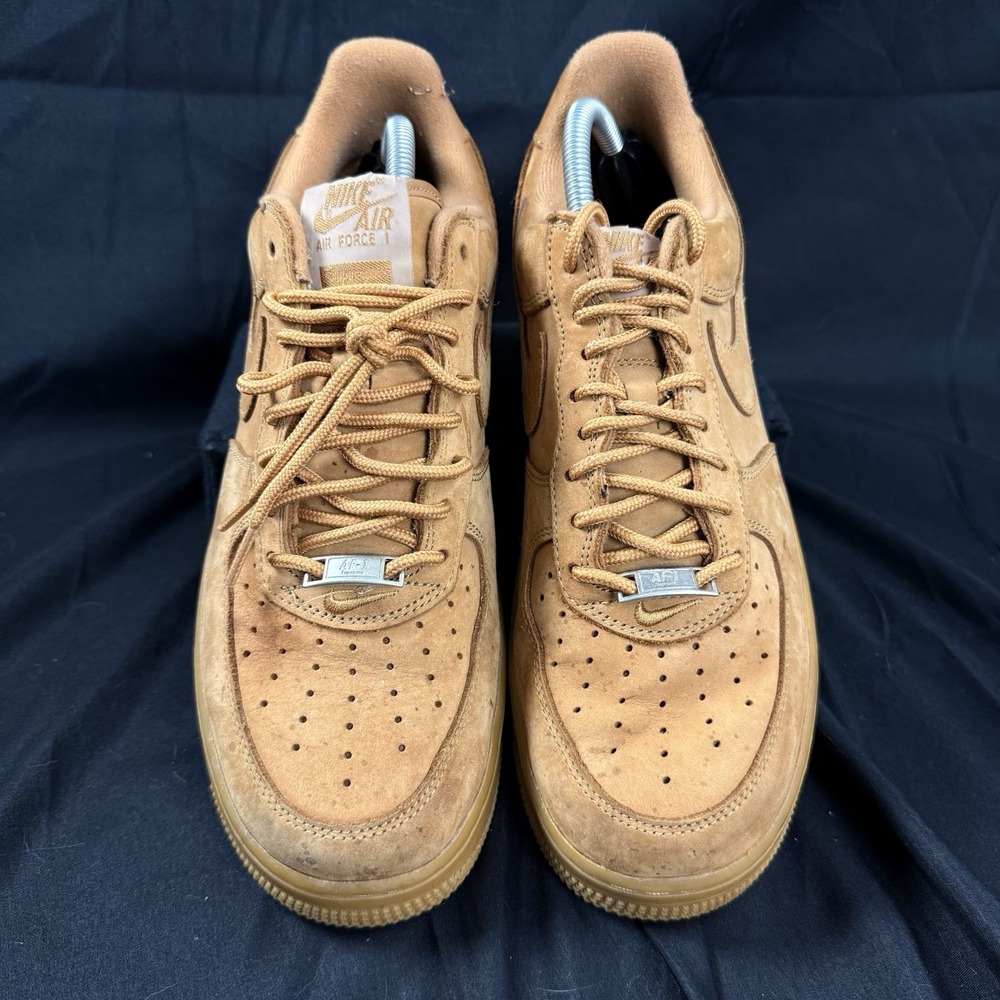 Nike Air Force 1 Supreme Wheat Men's Size 9.5 Sneakers - Picture 5 of 15